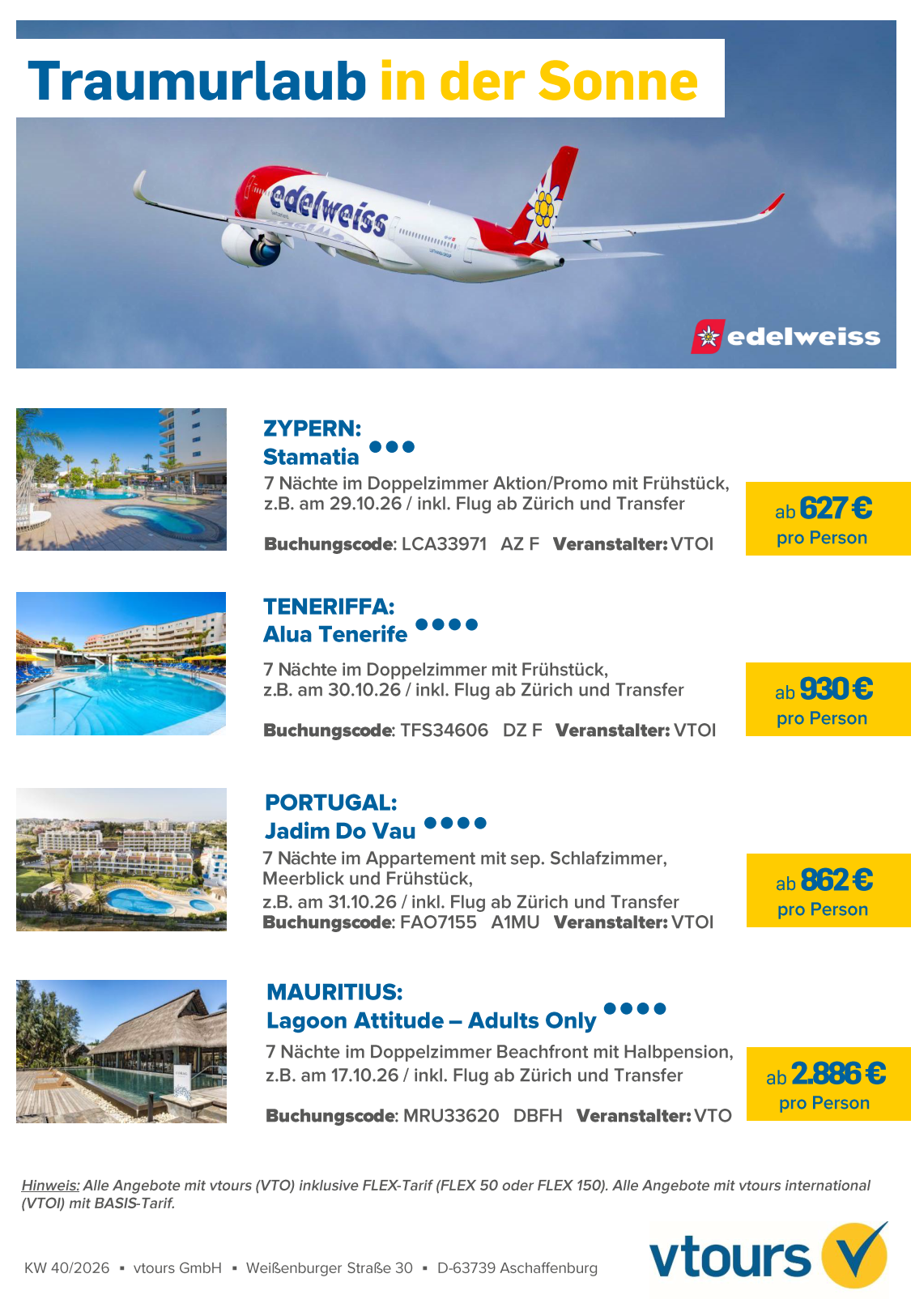 VTOURS Freitagsflyer